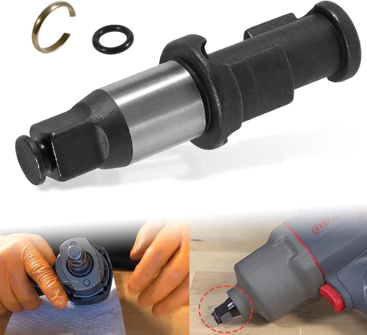 for Ingersoll Rand IR2235TiMax & IR2235QTiMax 1/2” Air Impact Anvil with O-ring