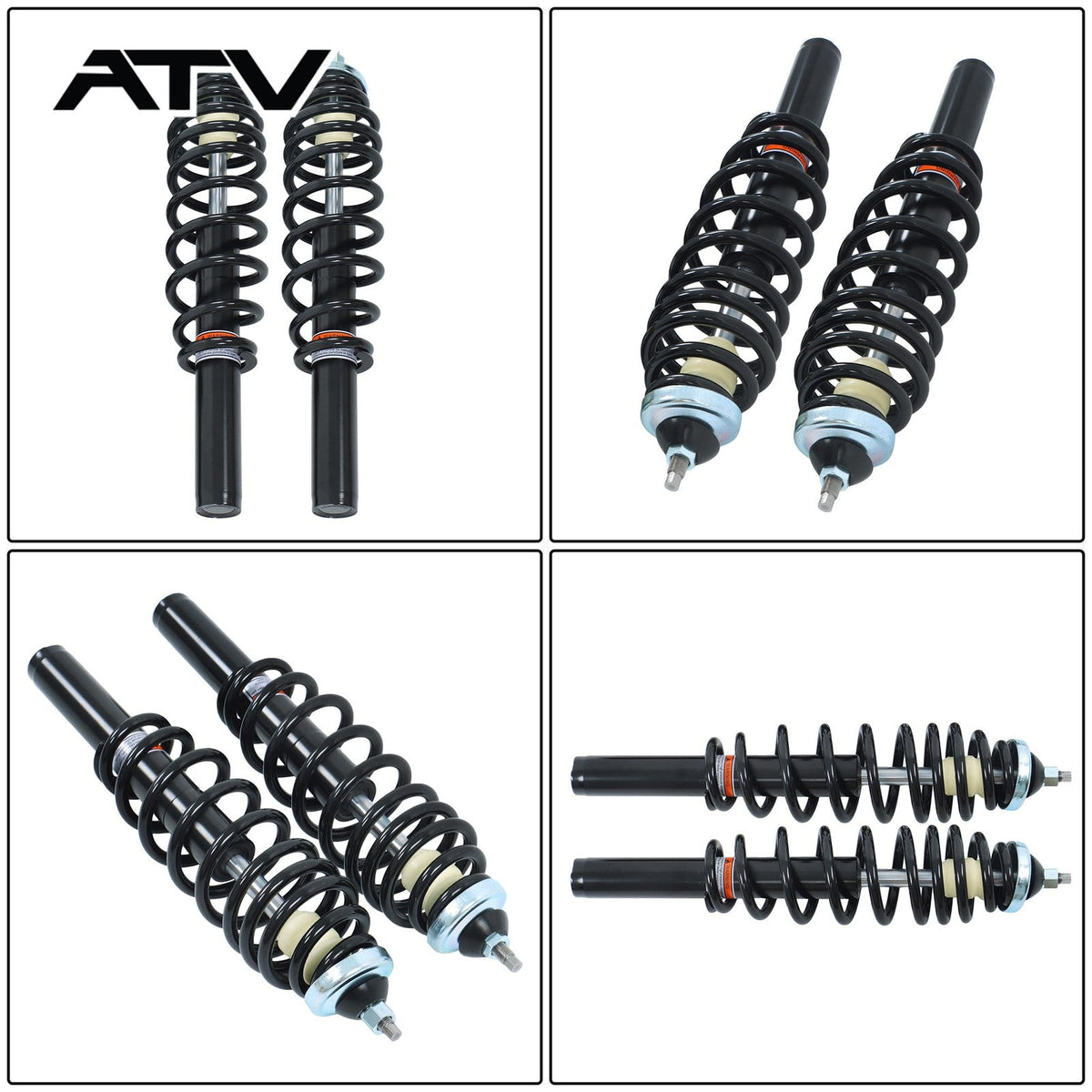 Front Shocks Strut Absorber Kit for Polaris Ranger 500 2x4 4X4 6x6 UTV 1999-2005