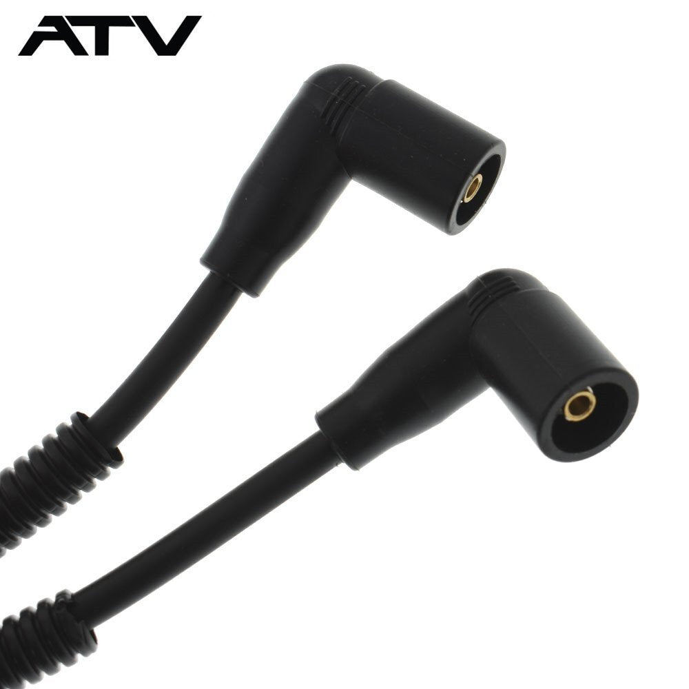 2×New Ignition Coil Spark Plug Caps & Wires For Polaris Ranger 700 RZR