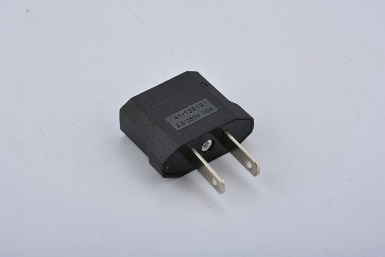 12 Pack EU Euro Europe to US USA Power Jack Wall Plug Converter Travel Adapter
