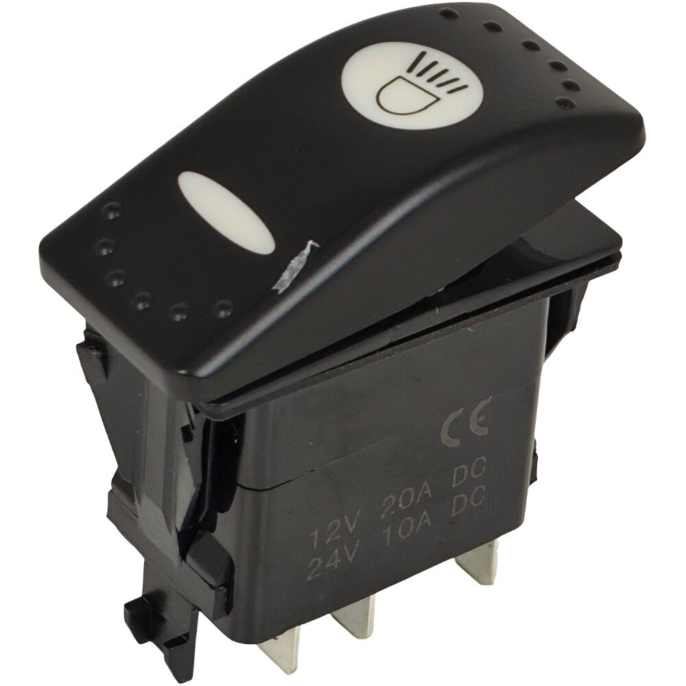 701/60000 12V 4 PIN Work Light Rocker Switch for JCB 215 216 217 3C 3CX 3D