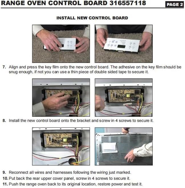 316557118 Range Oven Control Board For Frigidaire Kenmore 316418208 316557108