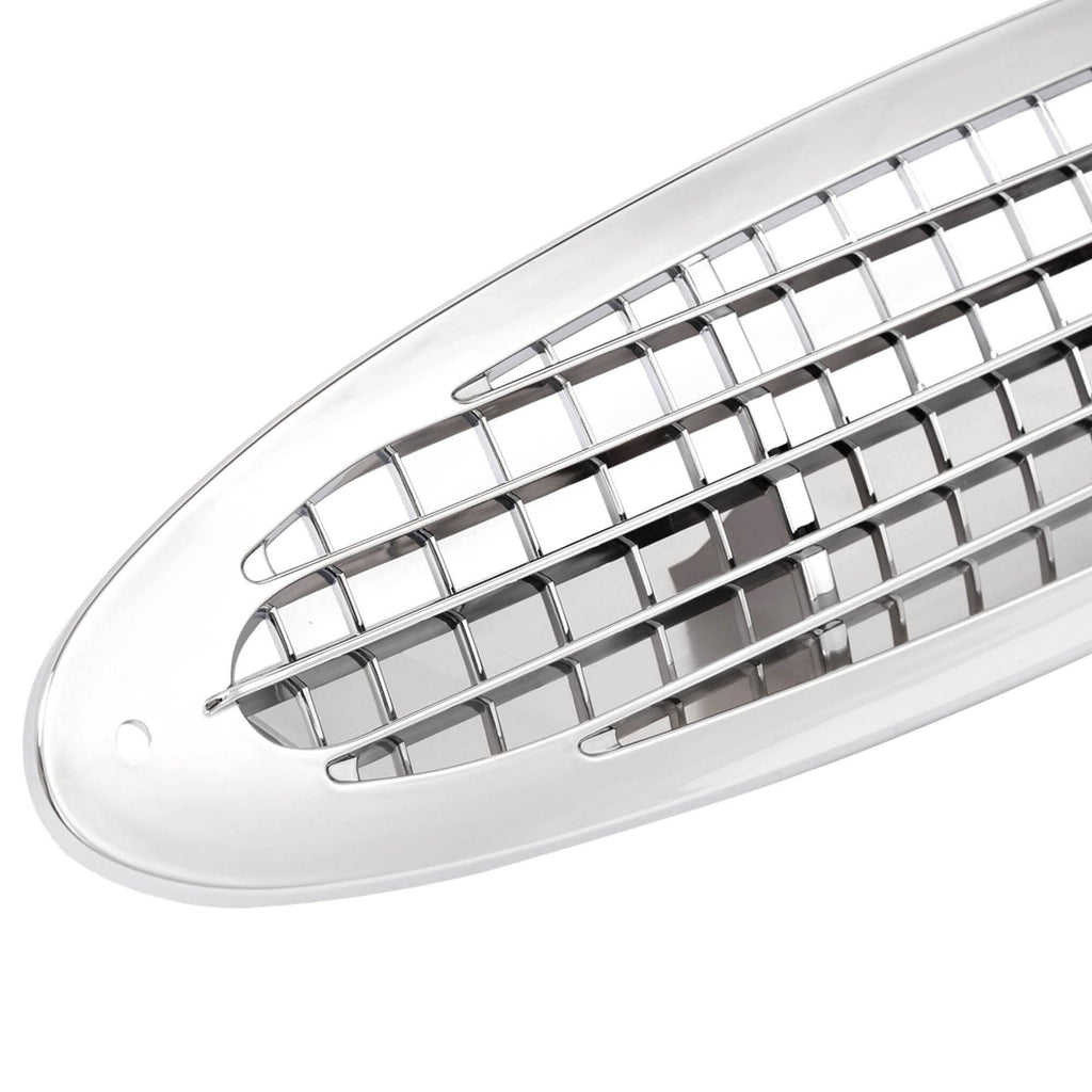 Chrome Hood Side Grille Air Intake Vent Cover ABS For Freightliner M2 2002-2018