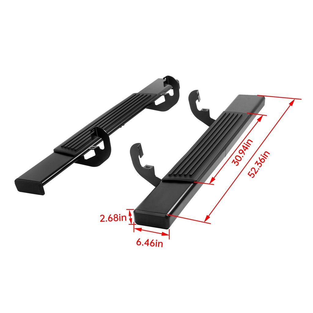 Side Step Bar Running Boards Black For 2019-2025 Silverado Sierra Regular Cab