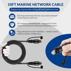 10FT Marine Network Cable for Garmin 010-10550-00, Durable RJ45 Ethernet Cord