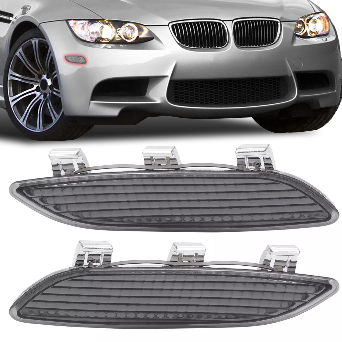 Bumper Side Marker Lights Reflector For BMW M3 E90 E92 E93 2008-2013 63147839043