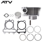 Cylinder Piston Gasket Top End Kit for Yamaha Bear Tracker 250 1999-2004