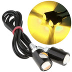 4X Universal Motorcycle Mini LED Turn Signals Indicator Amber Blinker Light Lamp
