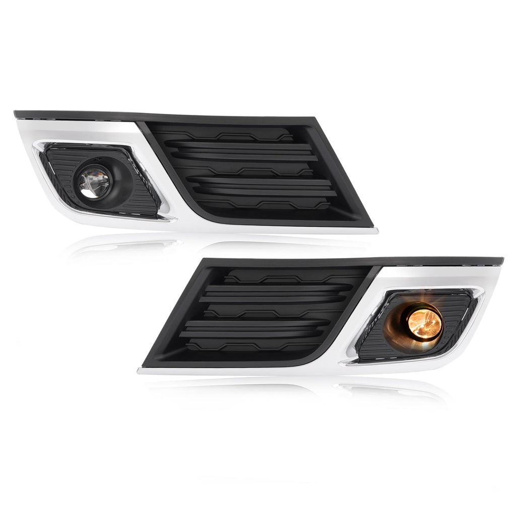 Front Driving Fog Lights w/ Bezels Trim Left Right For Chevrolet Traverse 13-17