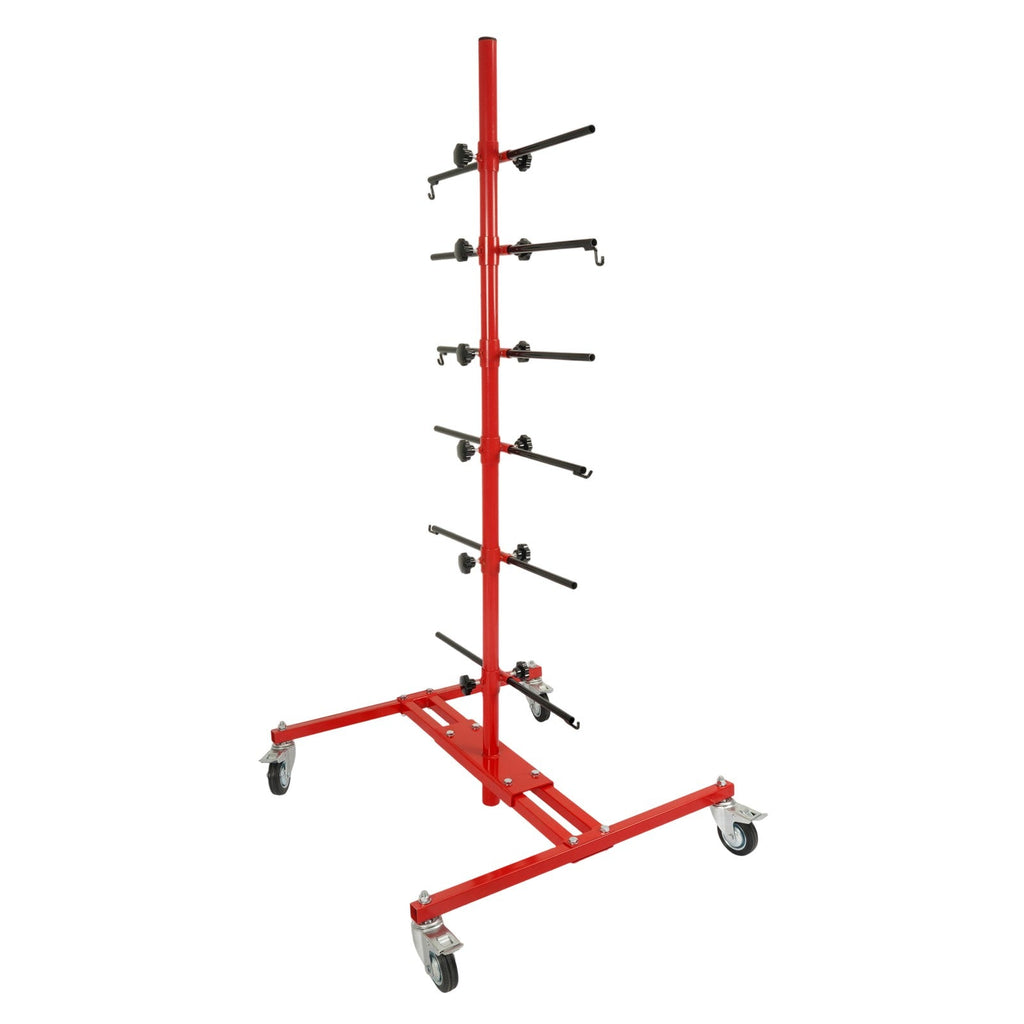 Powder Coated Adjustable Tree Paint Stand For Autobody Door Fender Panel