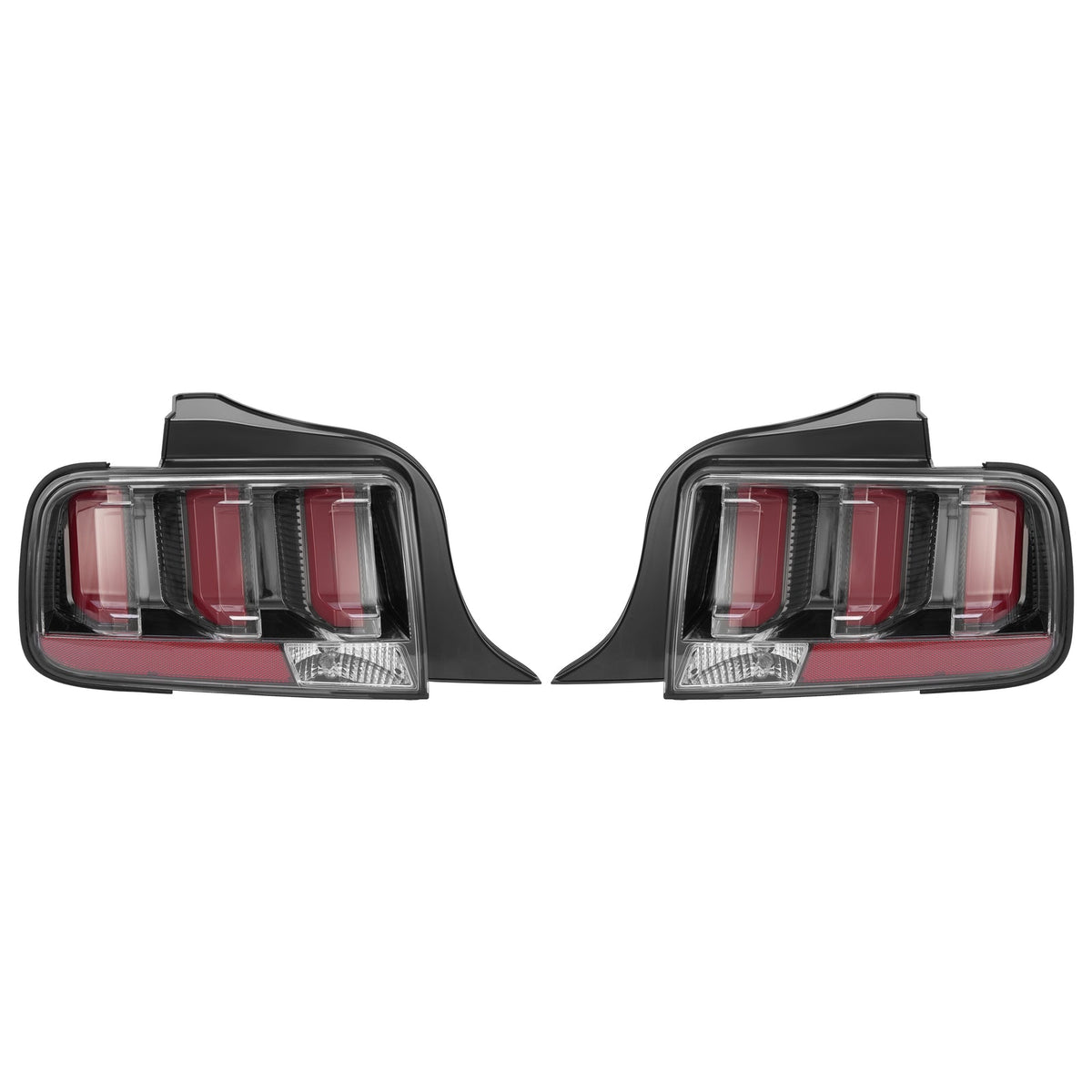 For Ford Mustang 2005-2009 Clear Lens LED Tail Lights Rear Brake Lamps Set 05-09