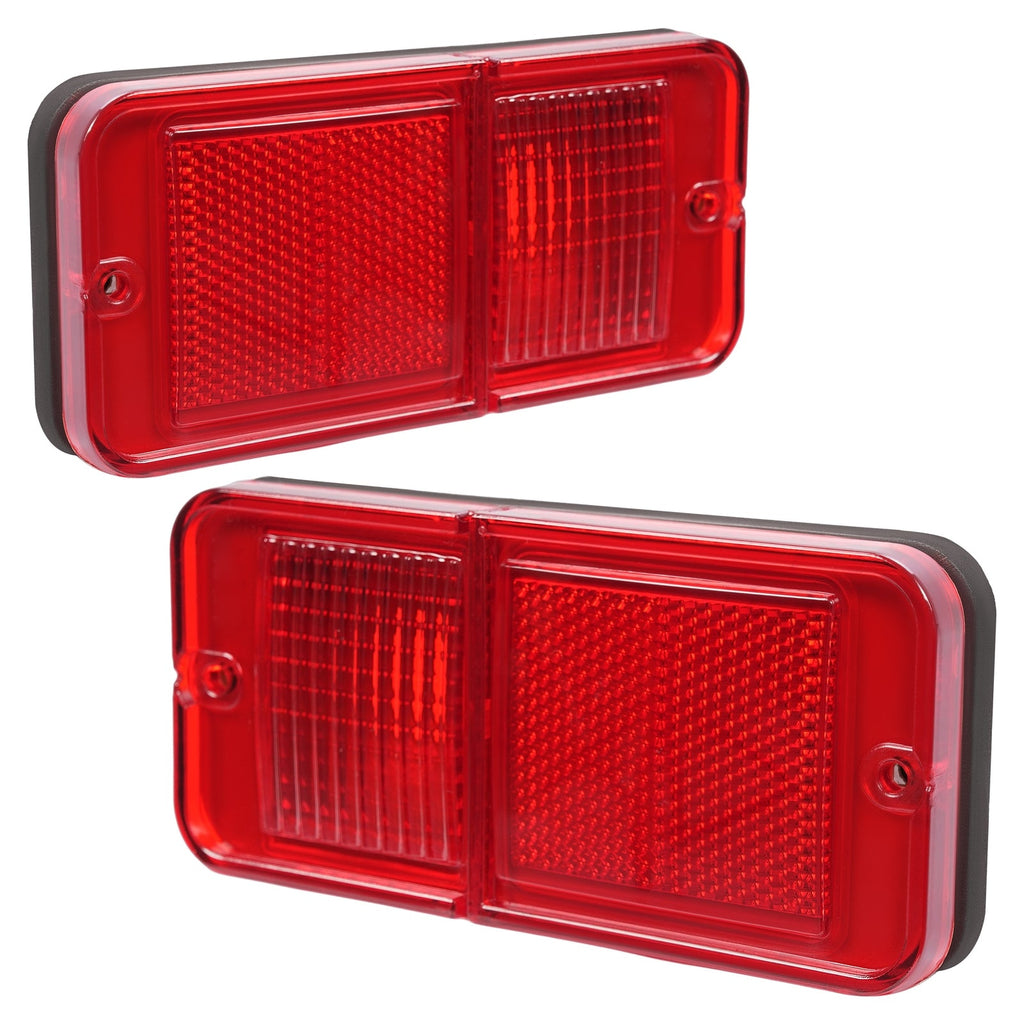Rear Red Side Marker Lights Set For Chevrolet GMC C/K Pickup Trucks 1968-1972