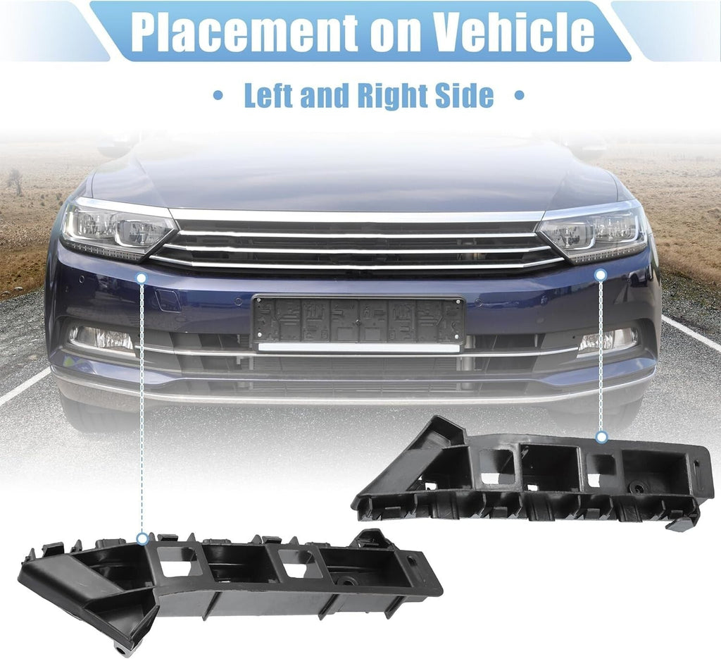 2X Front Left and Right Bumper Support Bracket For 2012-2015 Volkswagen Passat
