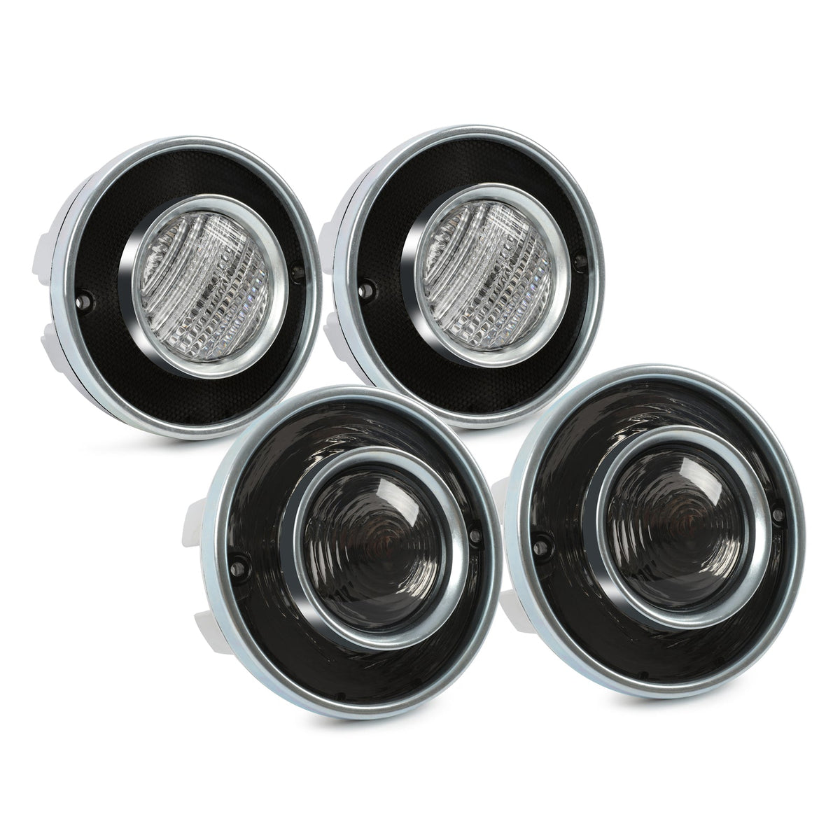 Tail Lights and Backup Lights Set For Chevrolet Corvette C3 1975-1979 Smoked