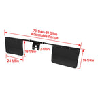24x18" Truck Hitch Mount Mud Flap Fit 2" Hitch Receivers Easy to Install Remove
