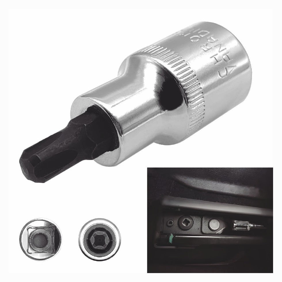 1/2" DR 4 Teeth Screw Removal Socket Remove Tool FOR JEEP Cherokee Car Seat