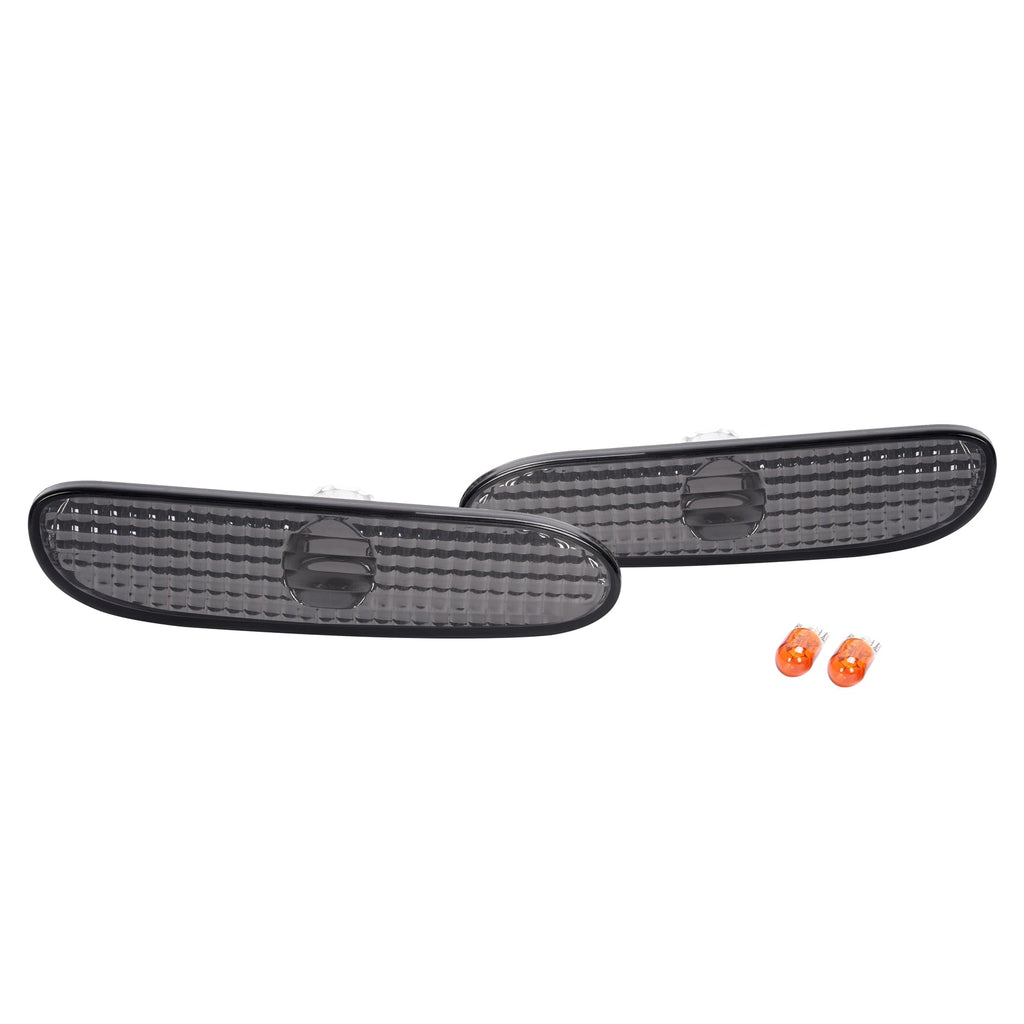 Pair Front Smoke Bumper Side Marker Lights Lamp For Dodge Neon 2000-2005 LH & RH