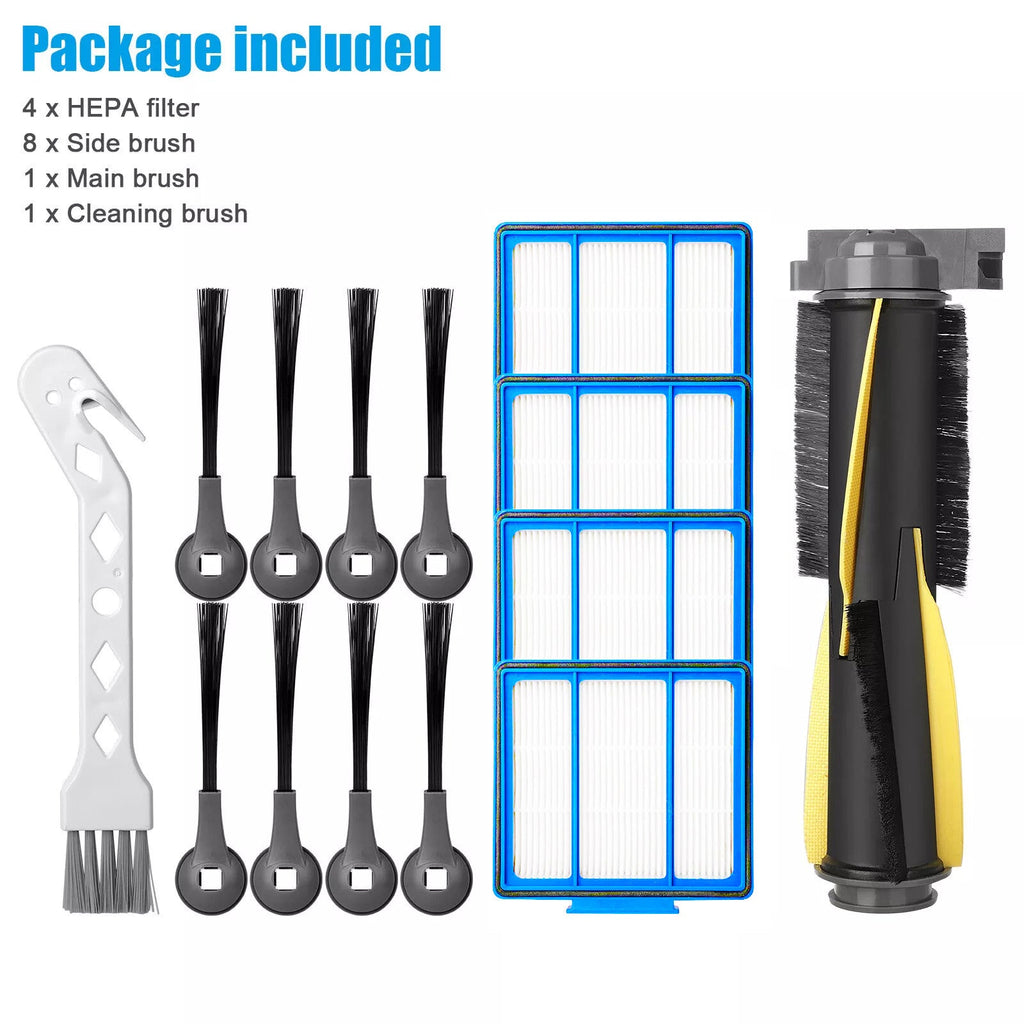 14 PCS Robot Vacuum Cleaner Replacement Parts Kit for Shark IQ R101AE(RV1001AE)