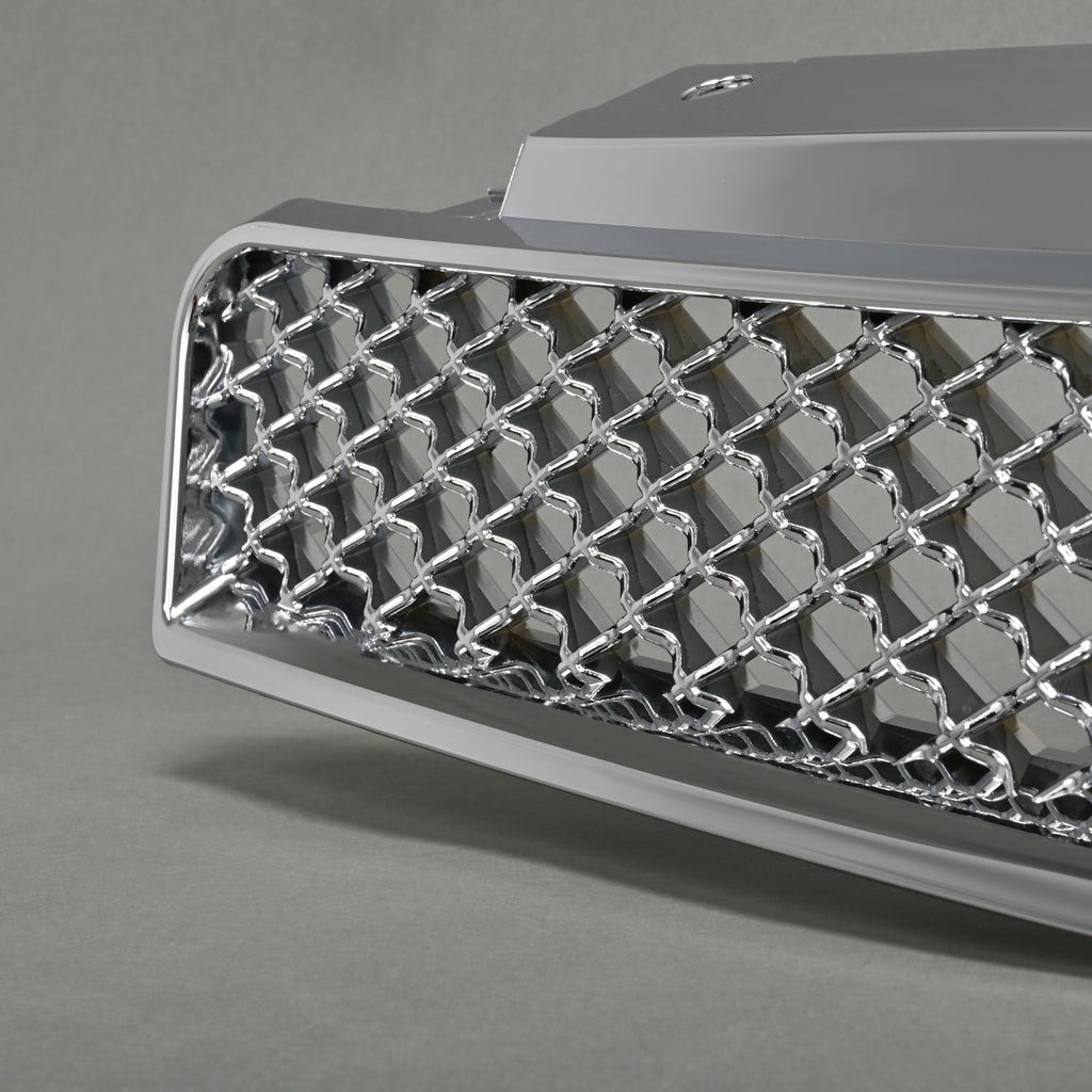 Fits Chevy Impala Limited 2006-2016 Chrome Mesh Front Hood Upper Bumper Grille
