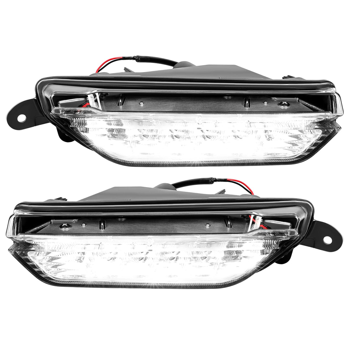 Pair Fog Daytime Running Light Lamp Clear For Infiniti QX50 2016 2017 LH+RH