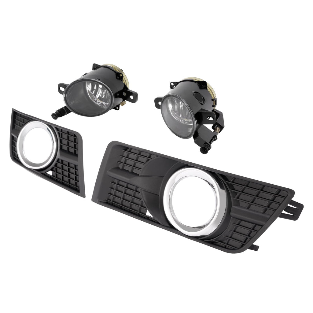 Pair Fog Lights w/Bezel Bumper Lamp Cover For Cadillac SRX 2010 - 2016 2015