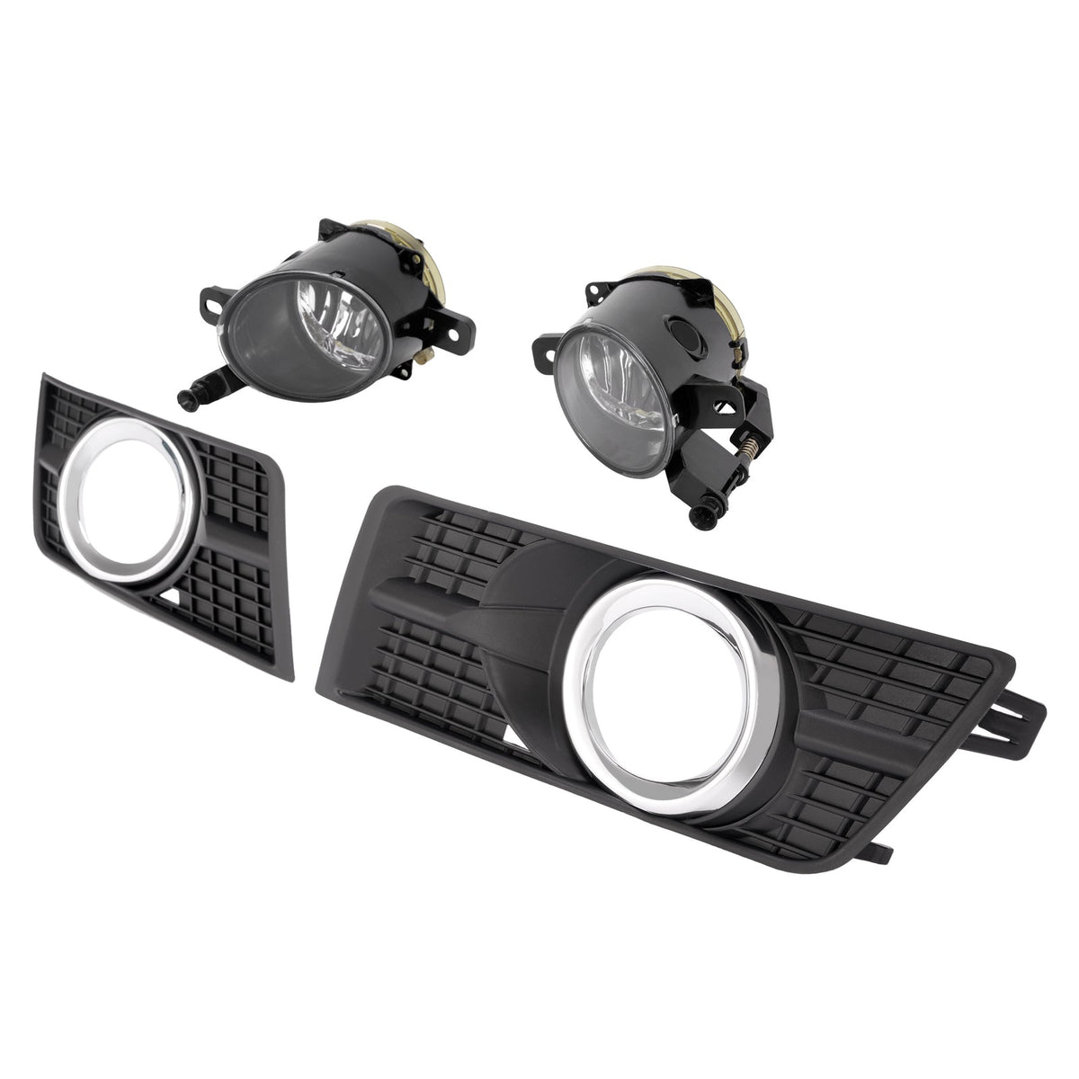 Pair Fog Lights w/Bezel Bumper Lamp Cover For Cadillac SRX 2010 - 2016 2015