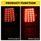 For Toyota Tundra 2007-2013 Full LED Tail Lights Lamps Left+Right Pair Set Black