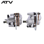 New Front Left Right Brake Calipers W/Pads For Yamaha Kodiak 700 Grizzly 700