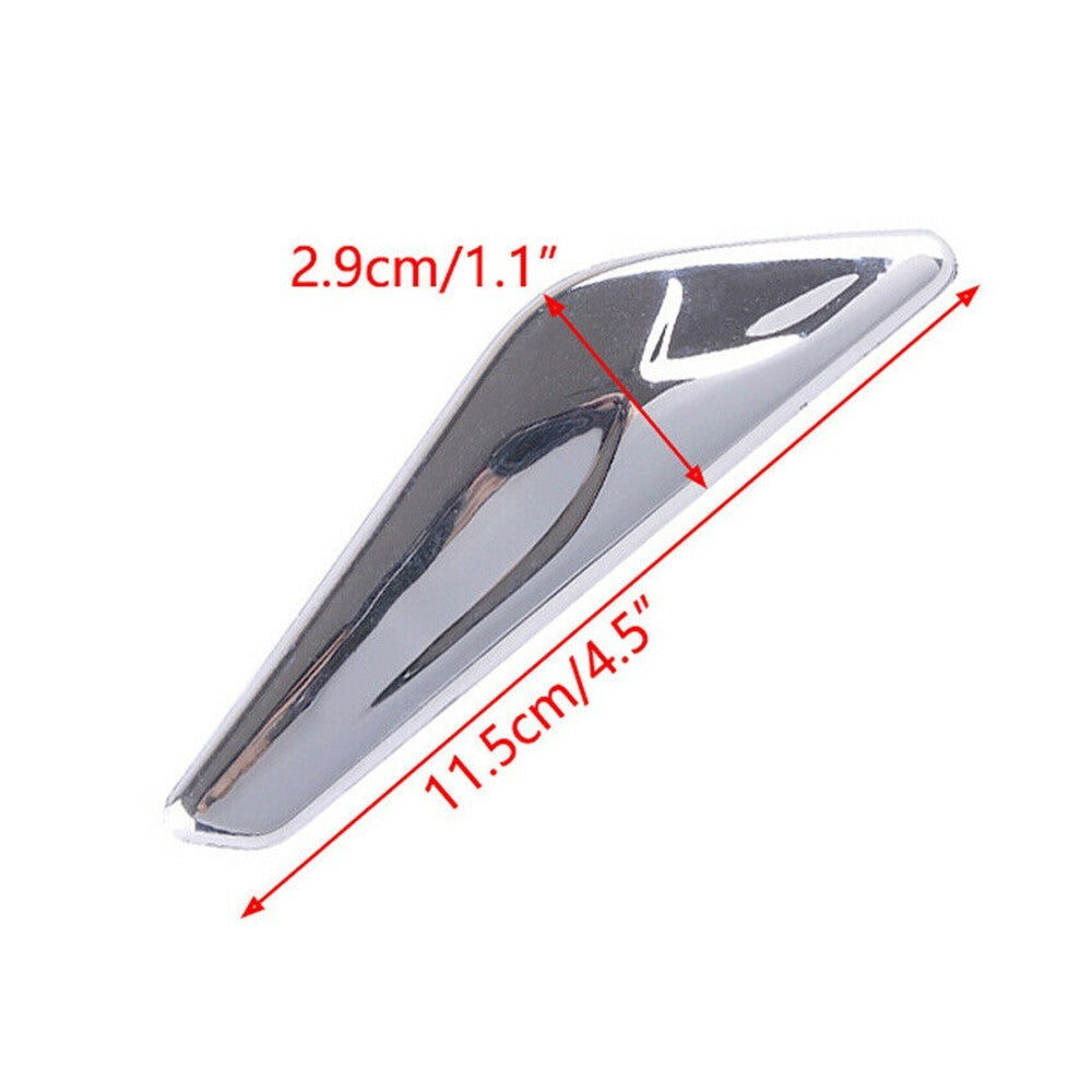 Left + Right Side Fender Chrome Emblem Moulding For BMW X3 F25 X4 F26 2015-2017