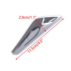 Left + Right Side Fender Chrome Emblem Moulding For BMW X3 F25 X4 F26 2015-2017