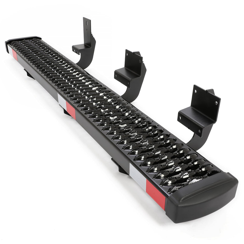 Black Steel Running Board Side Steps For Ford Transit 150 250 350 2015-2025