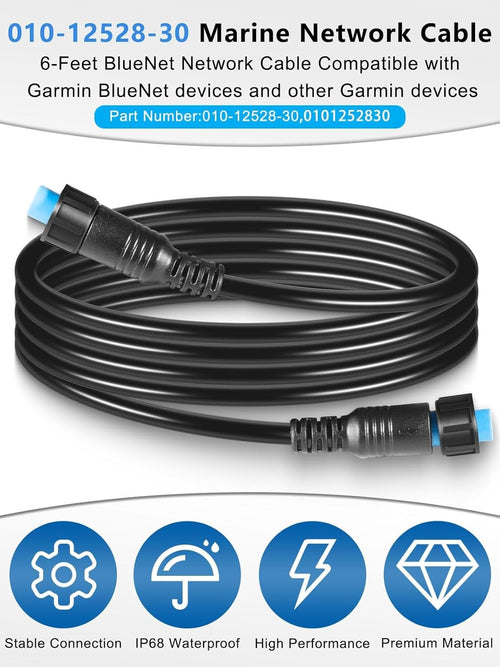 010-12528-30 Marine Network Cable 6 Feet for Garmin Connect BlueNet Devices