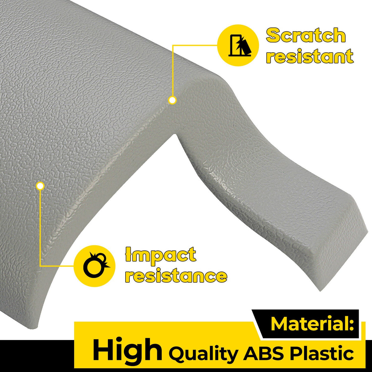 Gray Door Panel Arm Rest Repair Caps Covers ABS PAIR For ASTRO SAFARI 1996-2005