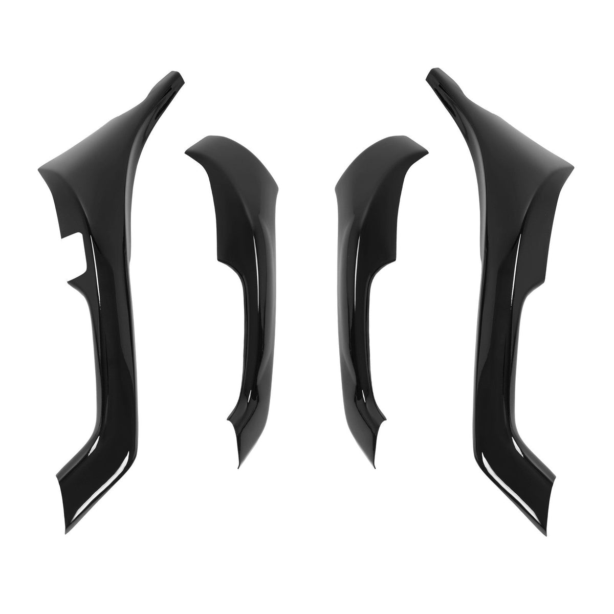 4Pcs Interior Door Armrest Cover Trim For Acura TSX 2009-2014 Gloss Black