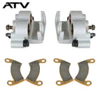 Front Left & Right Brake Calipers w/Pads For Polaris 1911283 1911284 1912255