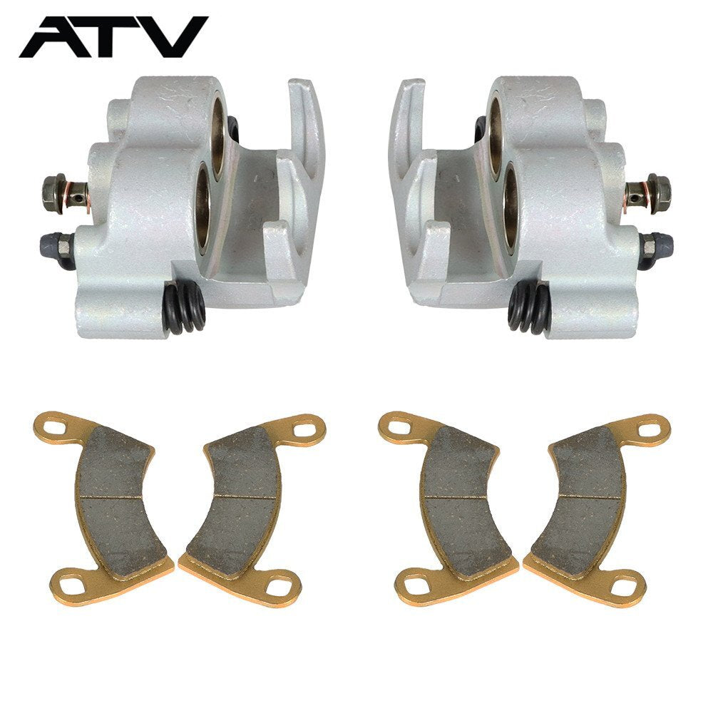 Front Left & Right Brake Calipers w/Pads For Polaris 1911283 1911284 1912255