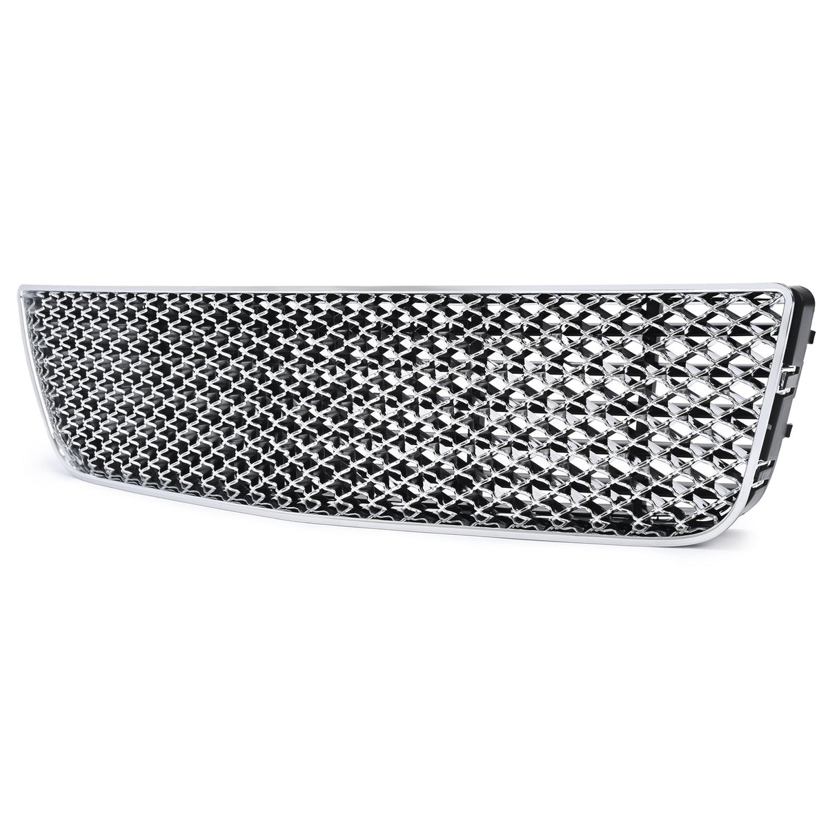 For 06-16 Chevy Impala/Limited Chrome Mesh Style Front Upper+Lower Bumper Grille