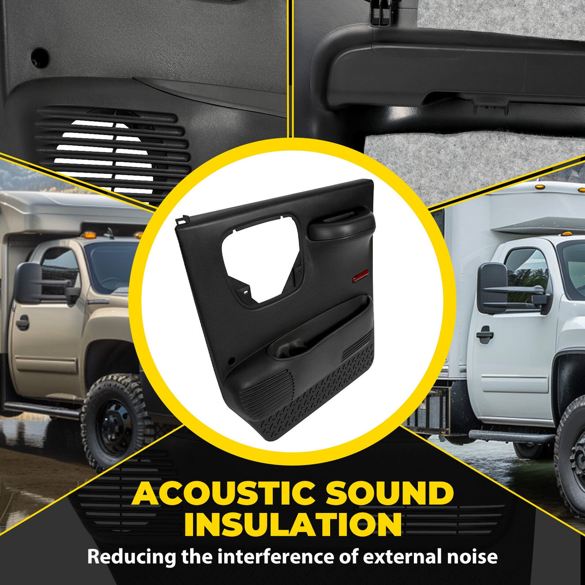 Fits Chevrolet Kodiak /GMC Topkick 03-09 Passenger Door Gray Interior Trim Panel