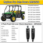 2X Front Coil-Over Shocks For John Deere Gator XUV625i 825i 855D 825M 825E 855M
