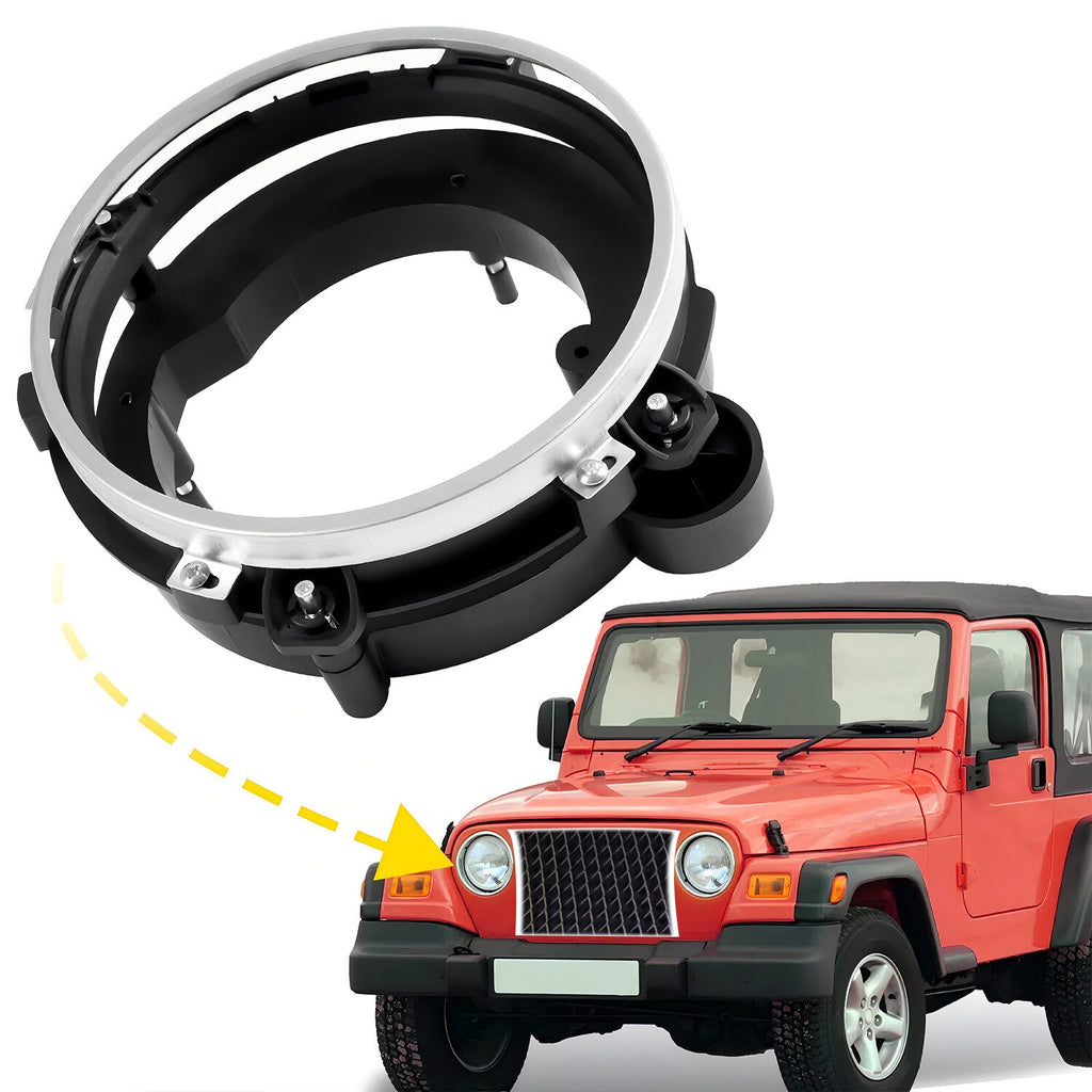 Headlight HeadLamp Bulb Mount Bracket Bucket Front Right For 97-06 Jeep Wrangler