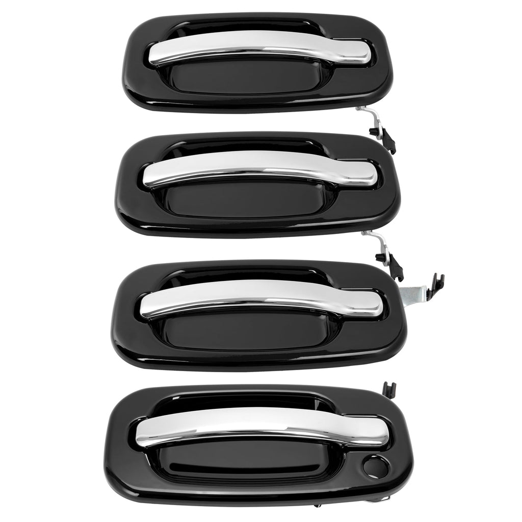 4X Outer Door Handles For Chevy Silverado GMC Sierra Cadillac 1999-2006 RH & LH