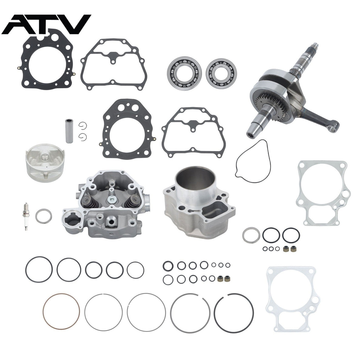 12200-HP7-A01 Cylinder Head SXS500M 2009-24 For Honda TRX420 TRX500 Rebuild Kit