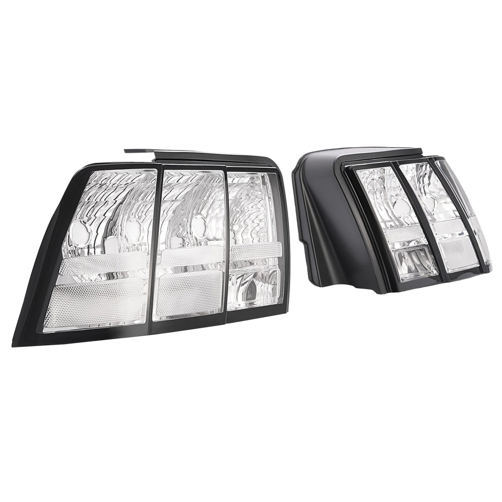 For Ford Mustang 1999-2004 Clear Lens Tail Lights Rear Brake Lamps Left+Right