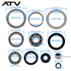 Front Differential Bearing Seals Kit for Kawasaki Brute Force 750 KVF750 2005-21