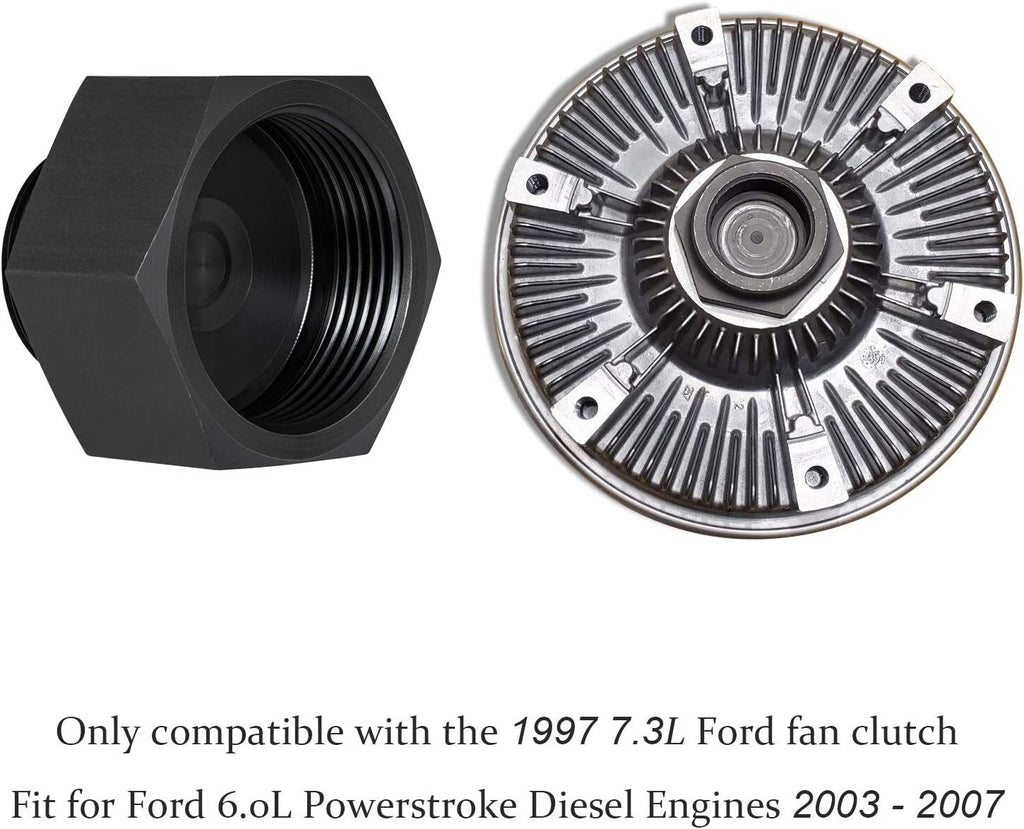 6.0L-7.3L Fan Clutch Adapter for 2003-2007 Ford 6.0L Powerstroke Diesel Engines