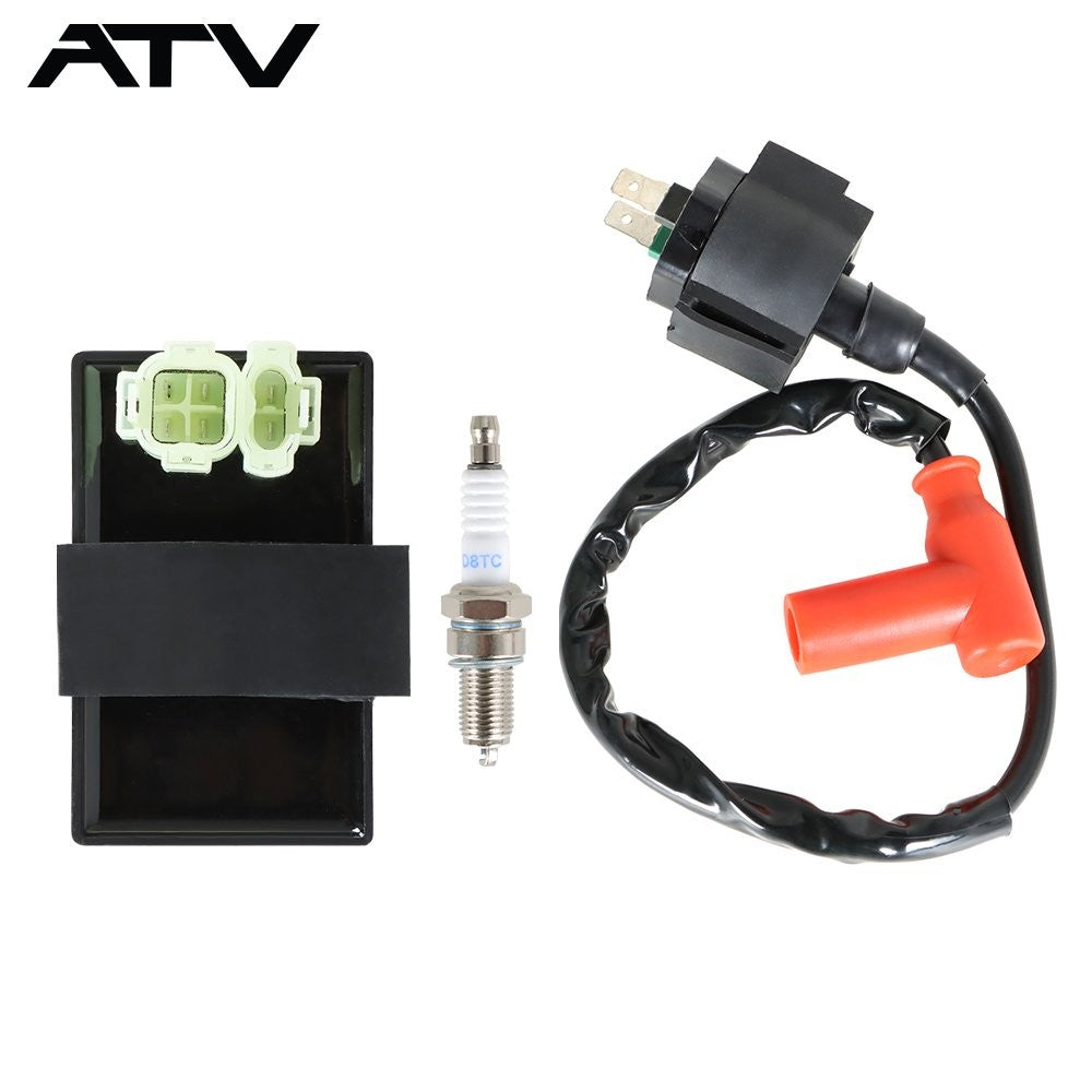 New For Honda Foreman 400 FourTrax Foreman 400 Ignition Coil Spark Plug CDI Box