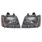 Headlights For Avalanche/Suburban/Tahoe 2007-2014 LED Bar LH+RH Projector