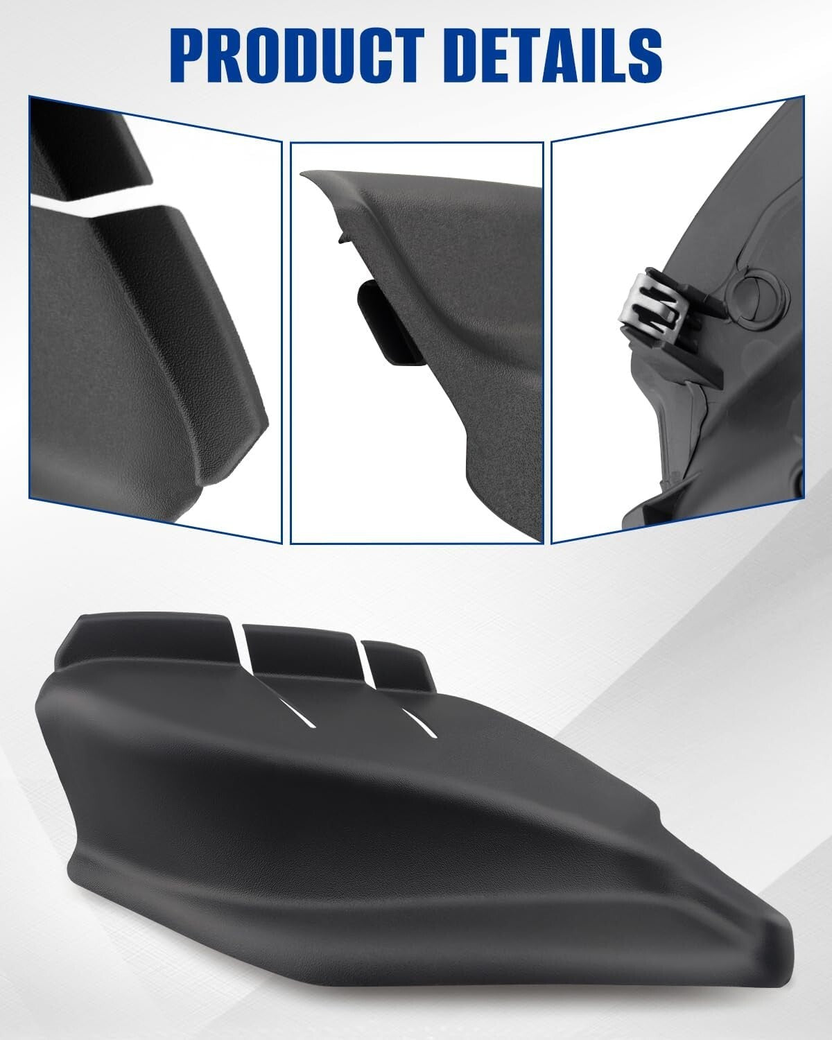 For Jeep Compass 2018-2025 Left & Right Cowl Side Panel Trims Black