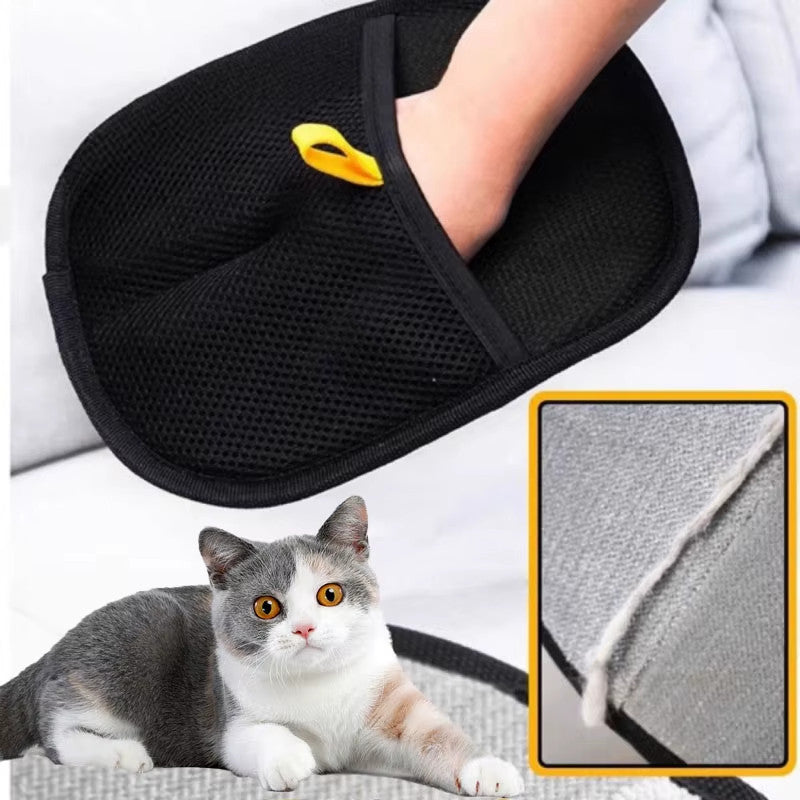 2-Pack Glove Cat Grooming Gloves Cat Hair Remover 2025 New Pet Dog Hair Remover