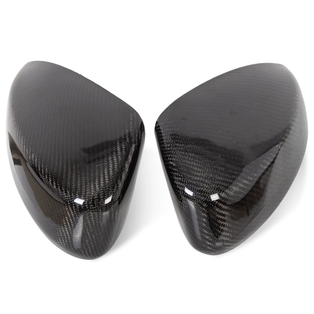 Carbon Fiber Mirror Cover Cap Black Pair For Infiniti G35 Coupe 03-07